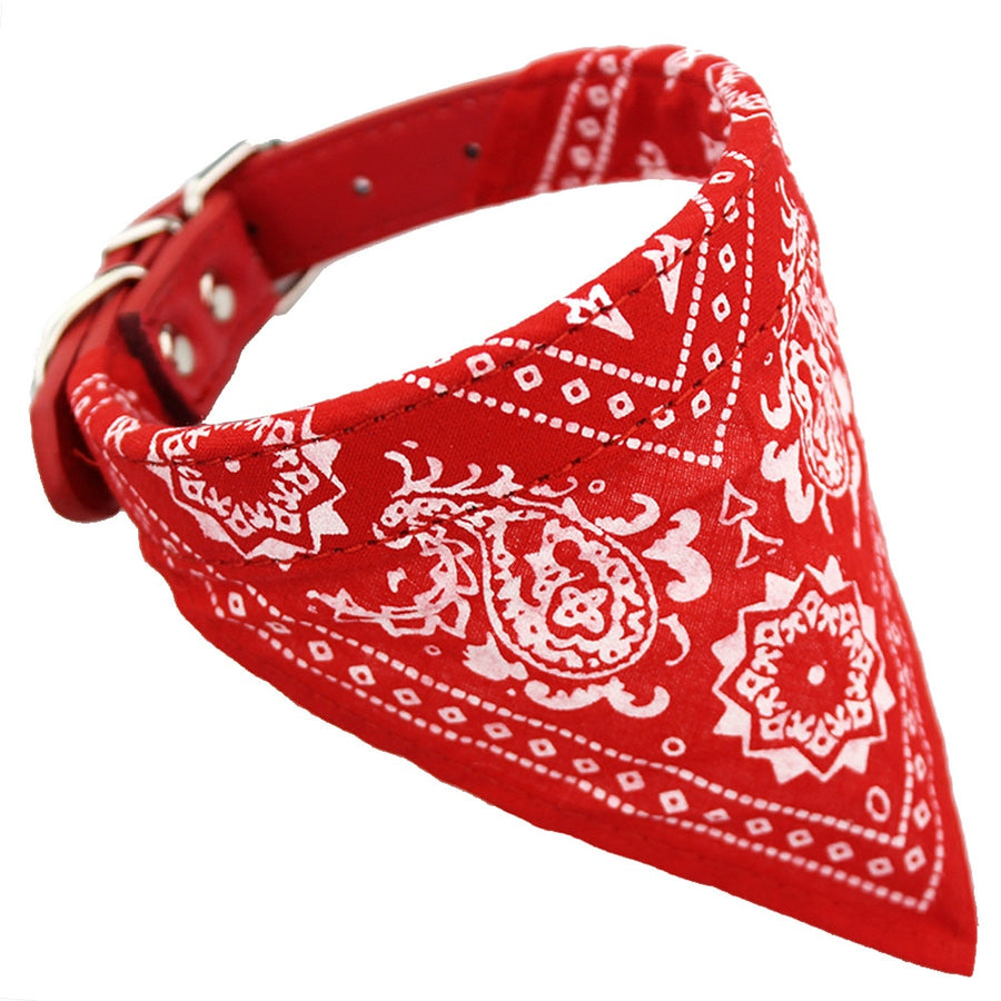Adjustable Pets Collar Bandana Pet Neckerchief Printed for Kittens Cat Puppy Collar Leash Tie Pet Products for Animal JW0025